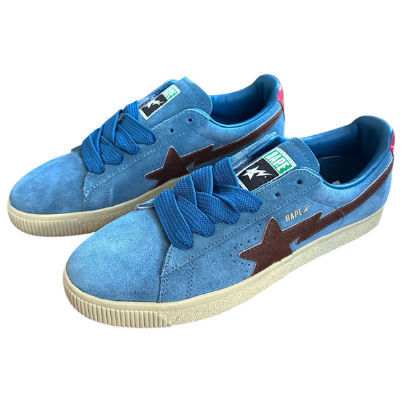 11 Brand New Bape Crepe Sta Blue Suede